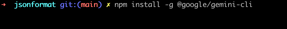 安装 Gemini CLI