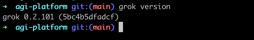 解决 grok: command not found