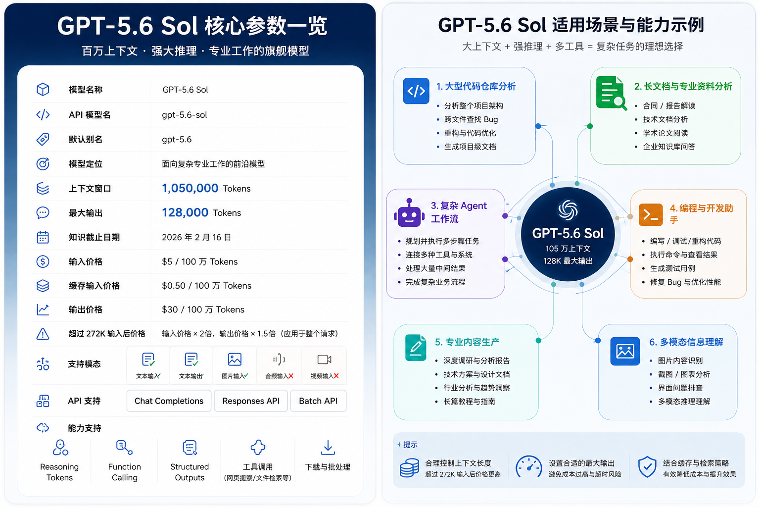 GPT-5.6 Sol 是什么？和 GPT-5.6 的区别、价格及 API 参数详解